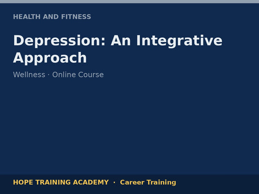Depression: An Integrative Approach