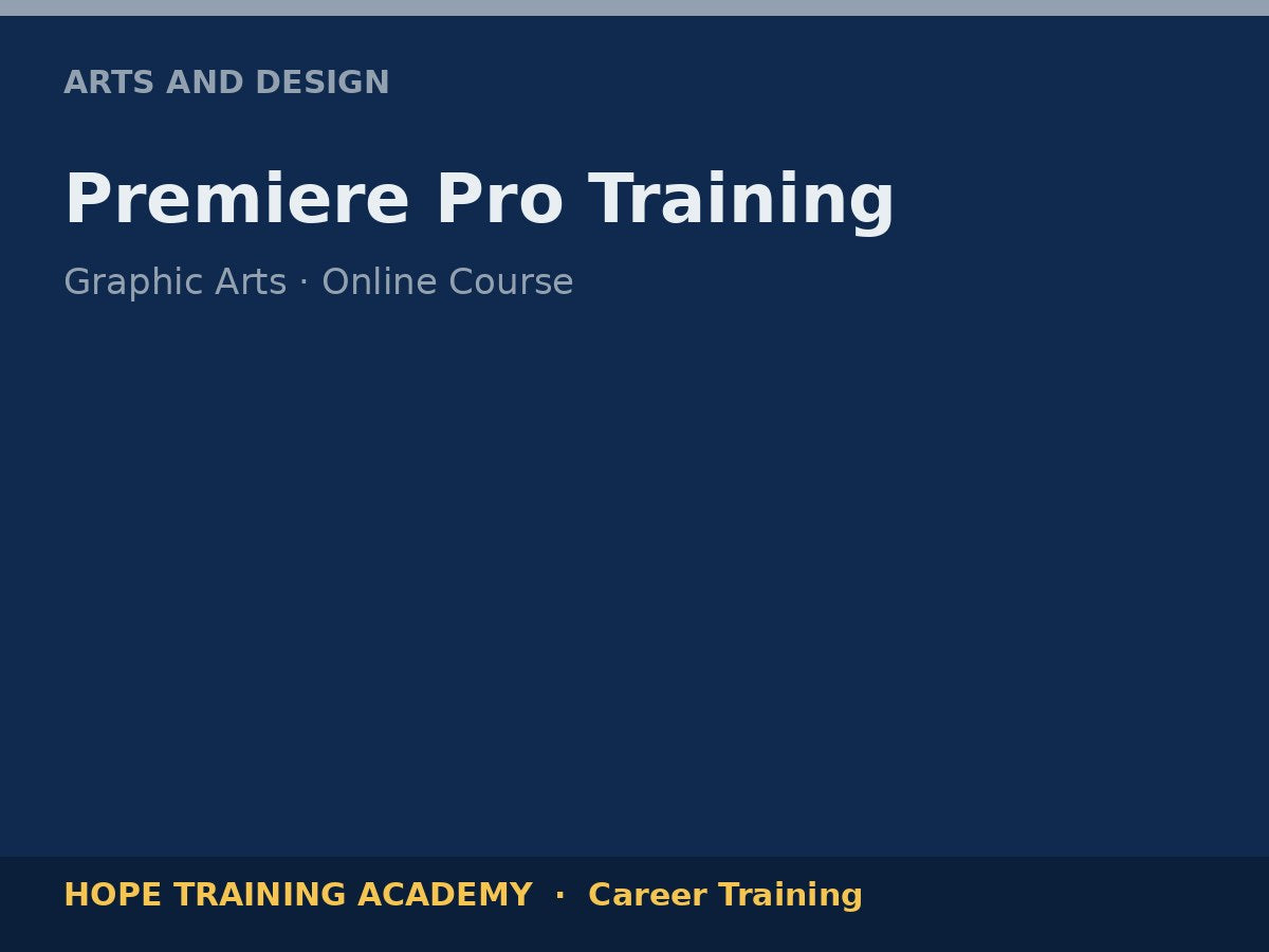 Premiere Pro Training