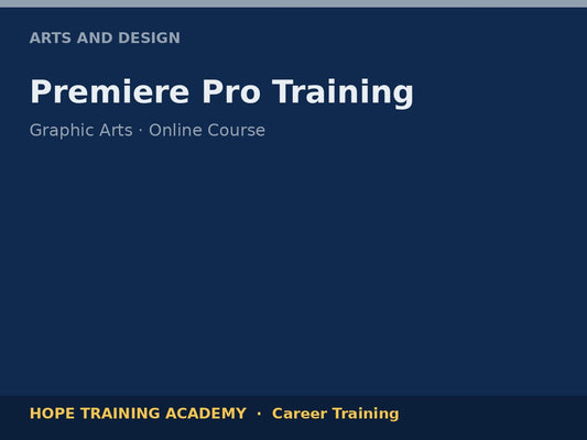 Premiere Pro Training