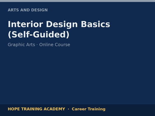 Interior Design Basics (Self-Guided)