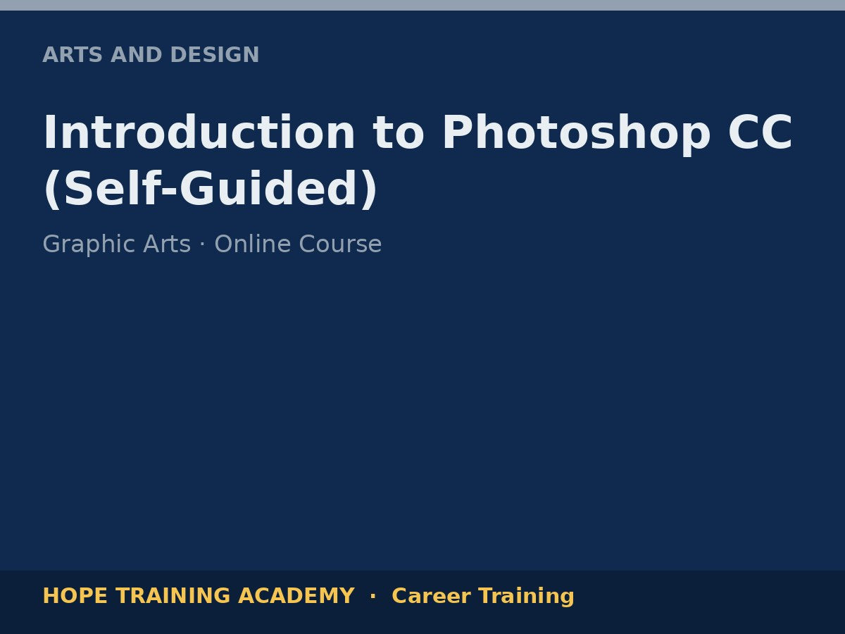 Introduction to Photoshop CC (Self-Guided)