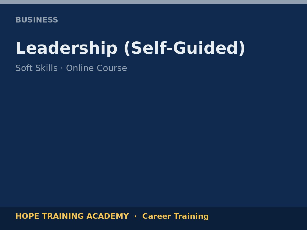 Leadership (Self-Guided)