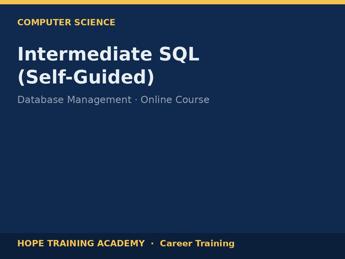 Intermediate SQL (Self-Guided)