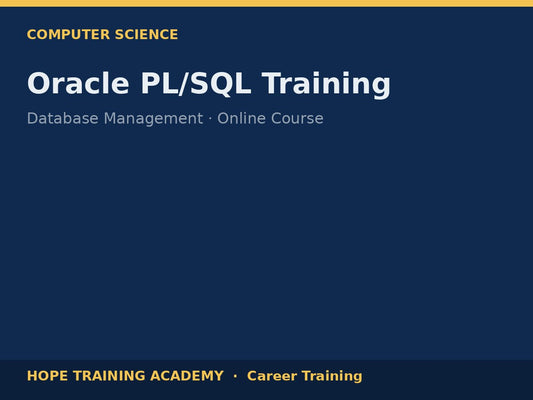 Oracle PL/SQL Training