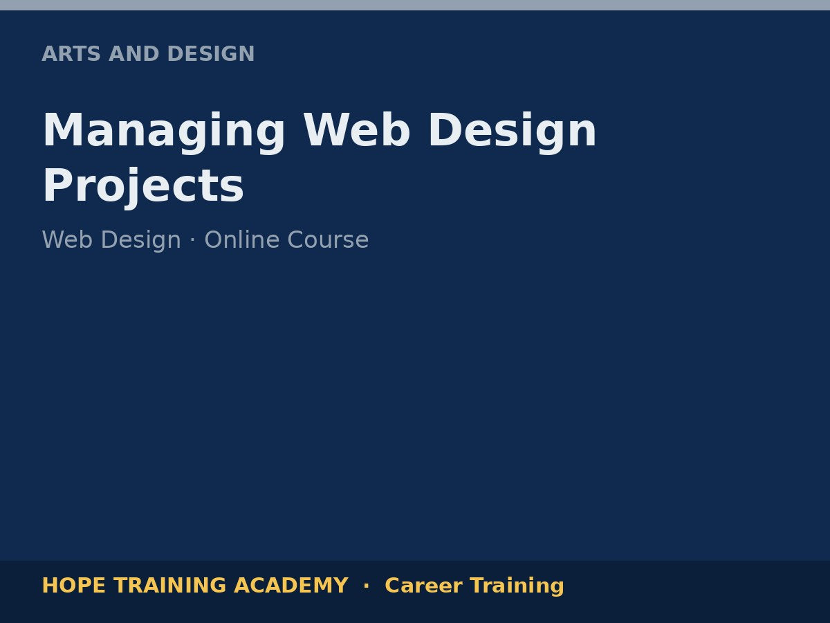 Managing Web Design Projects