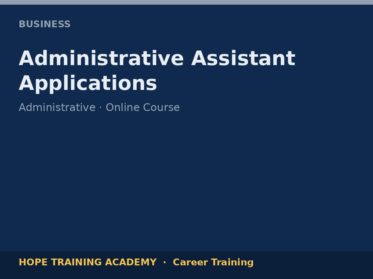 Administrative Assistant Applications