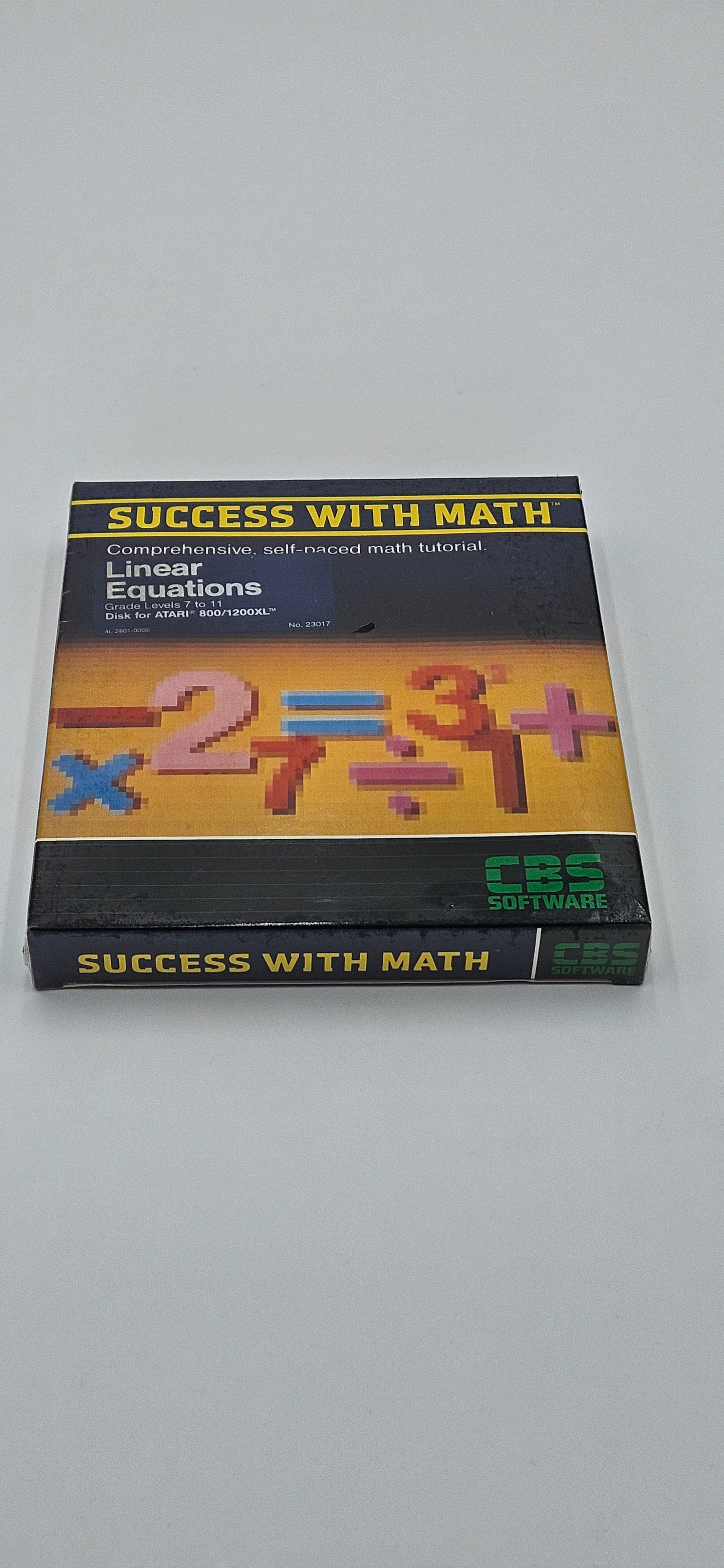 SUCCESS WITH MATH Linear Equations Atari 1200XL