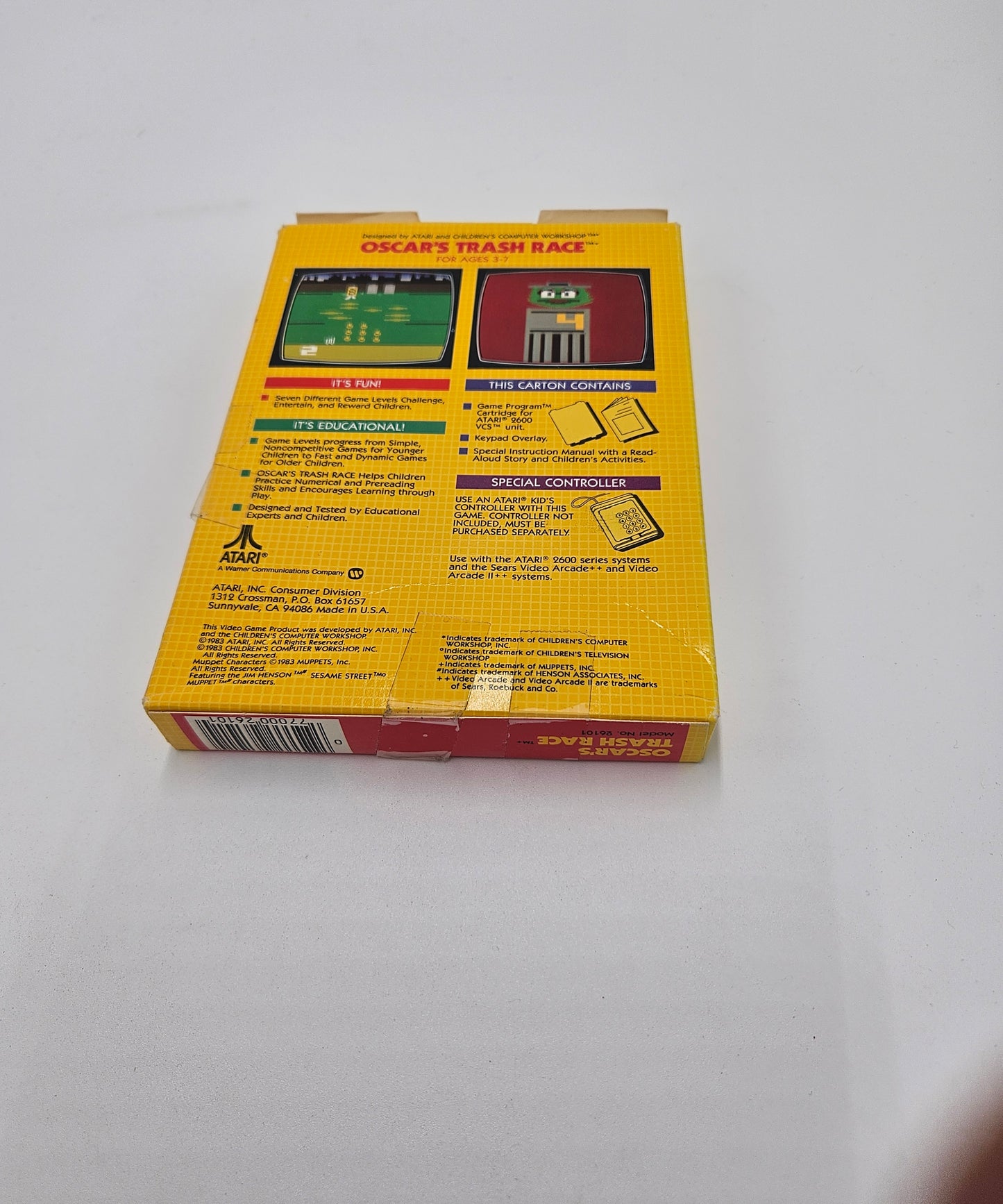 Oscar's Trash Race Atari 2600/VCS