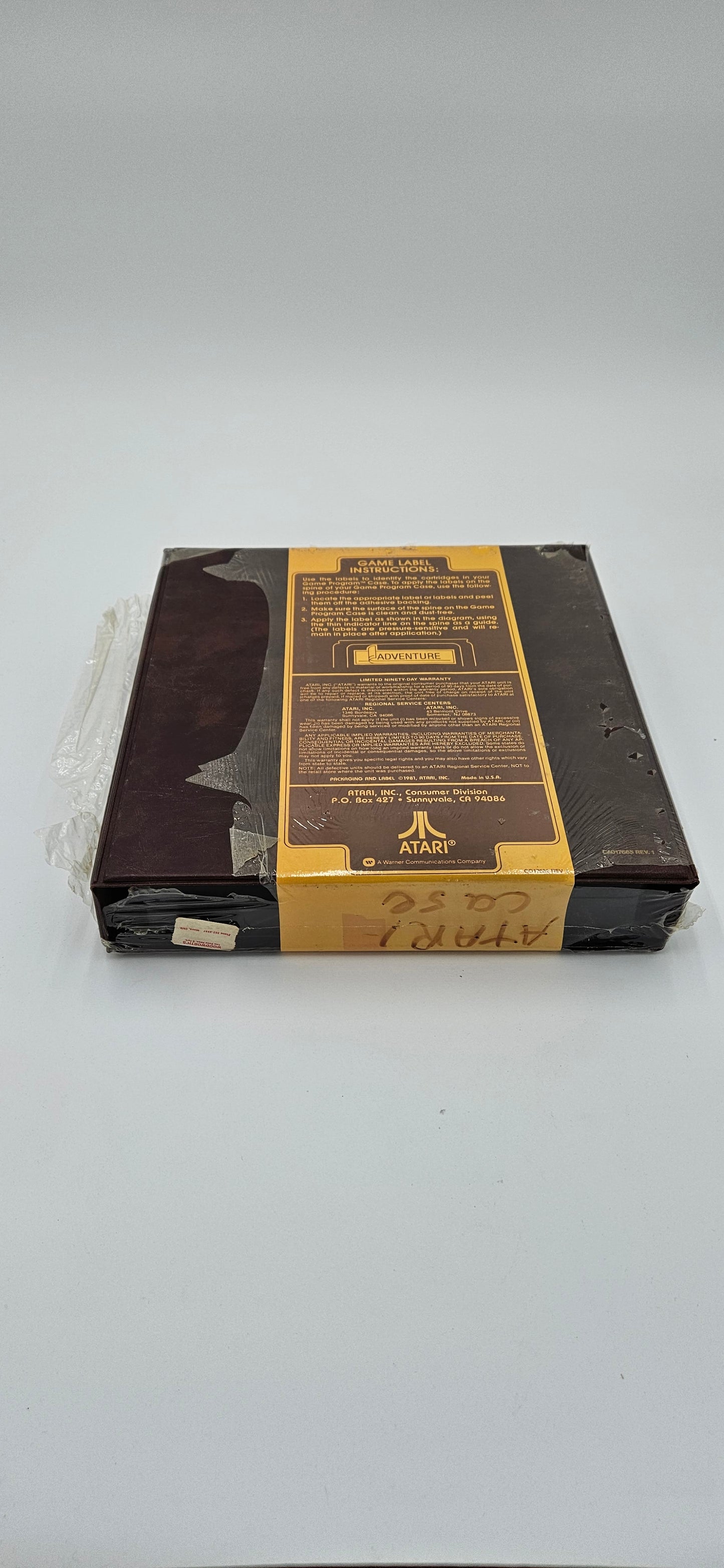 Atari Game Program Case Atari 400/800