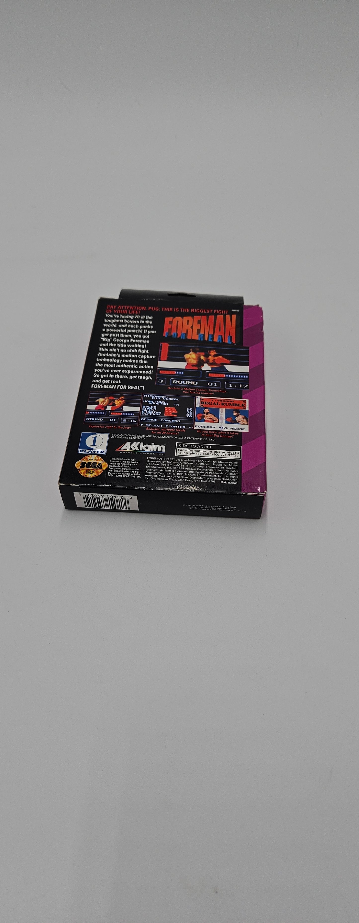 Foreman For Real Game Gear
