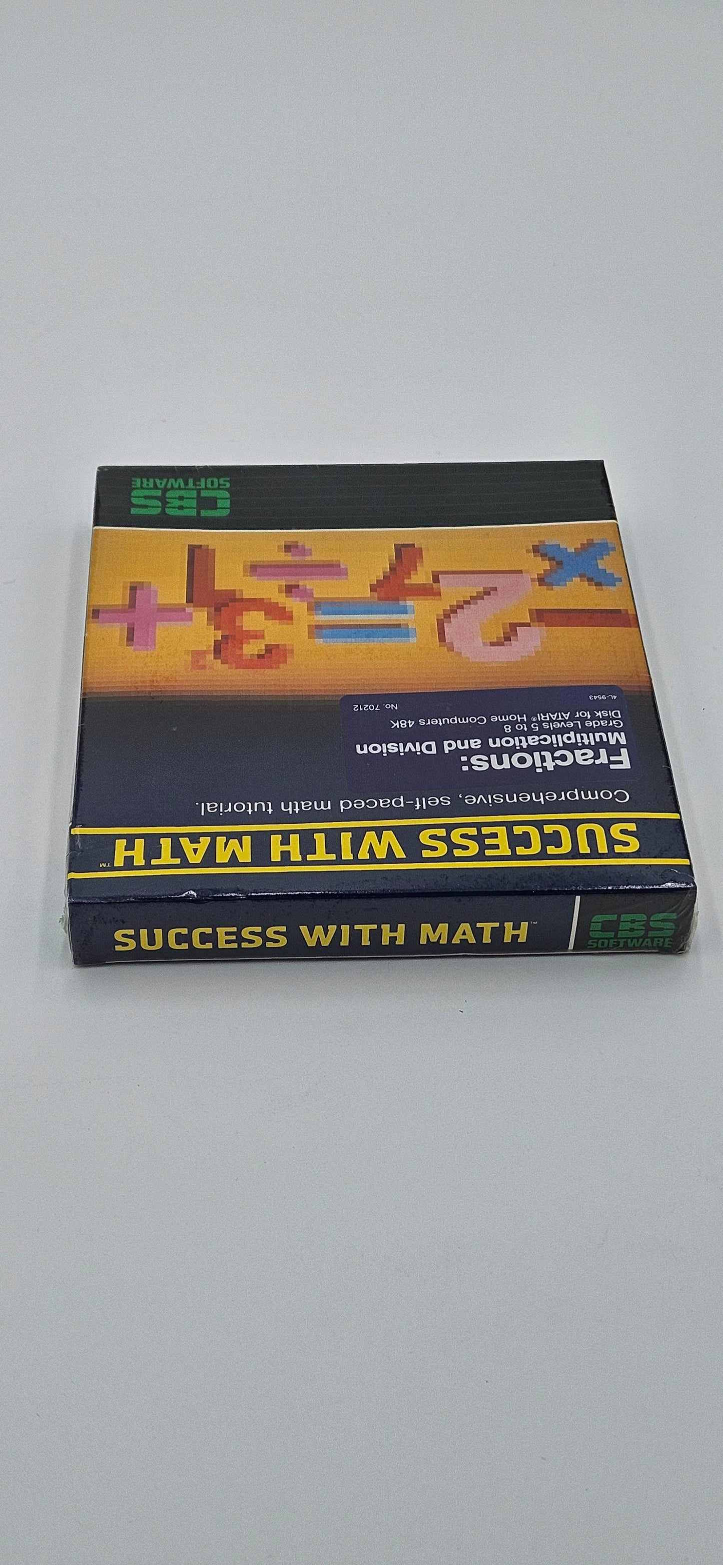 SUCCESS WITH MATH Fractions Atari 1200XL