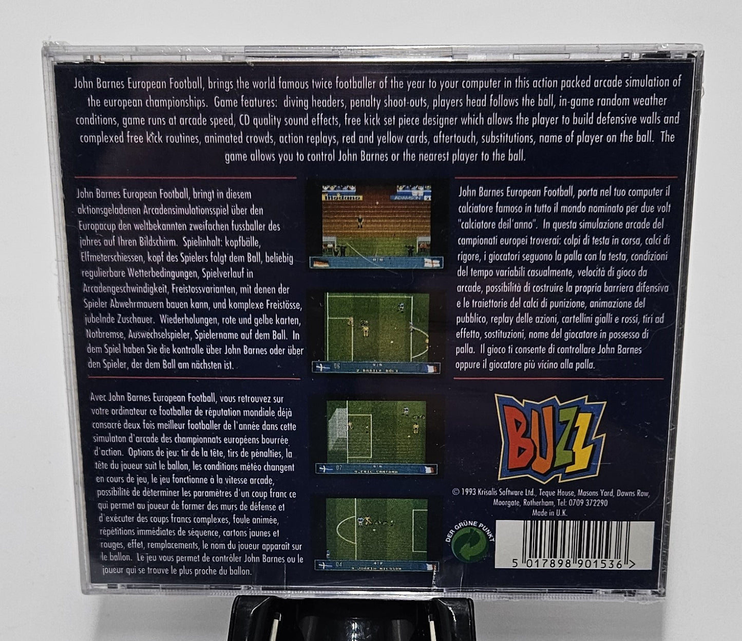 John Barnes European Football Amiga CD32