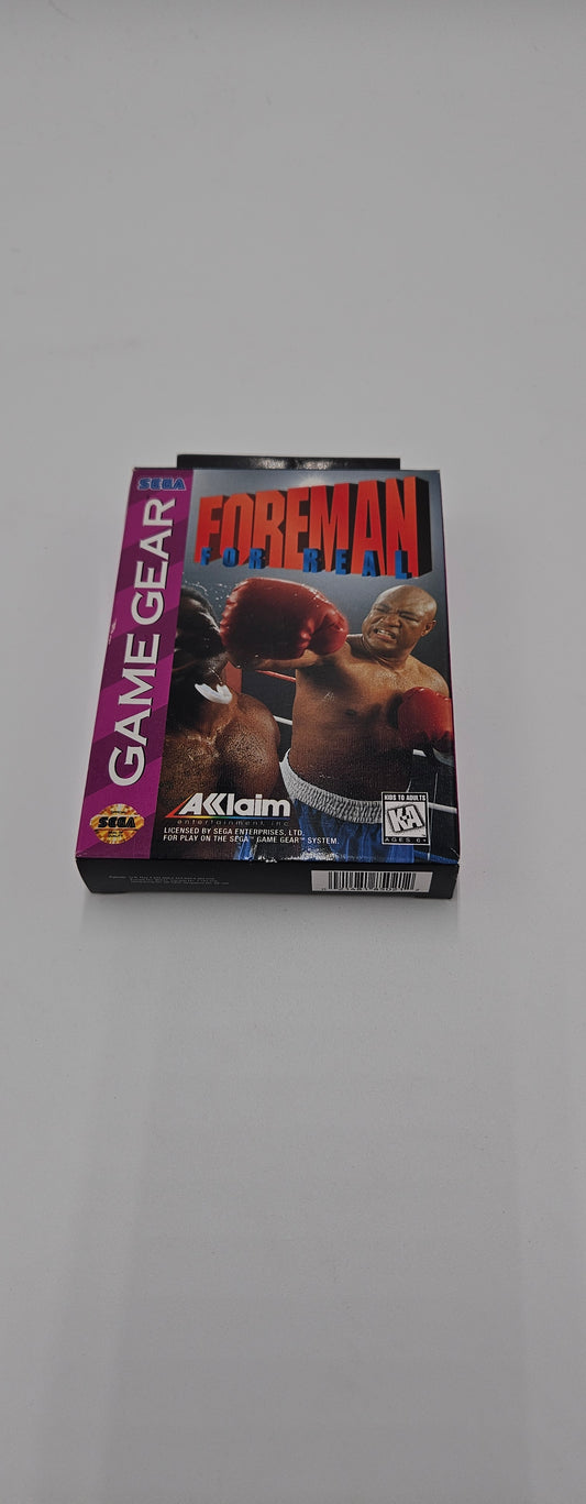 Foreman For Real Game Gear