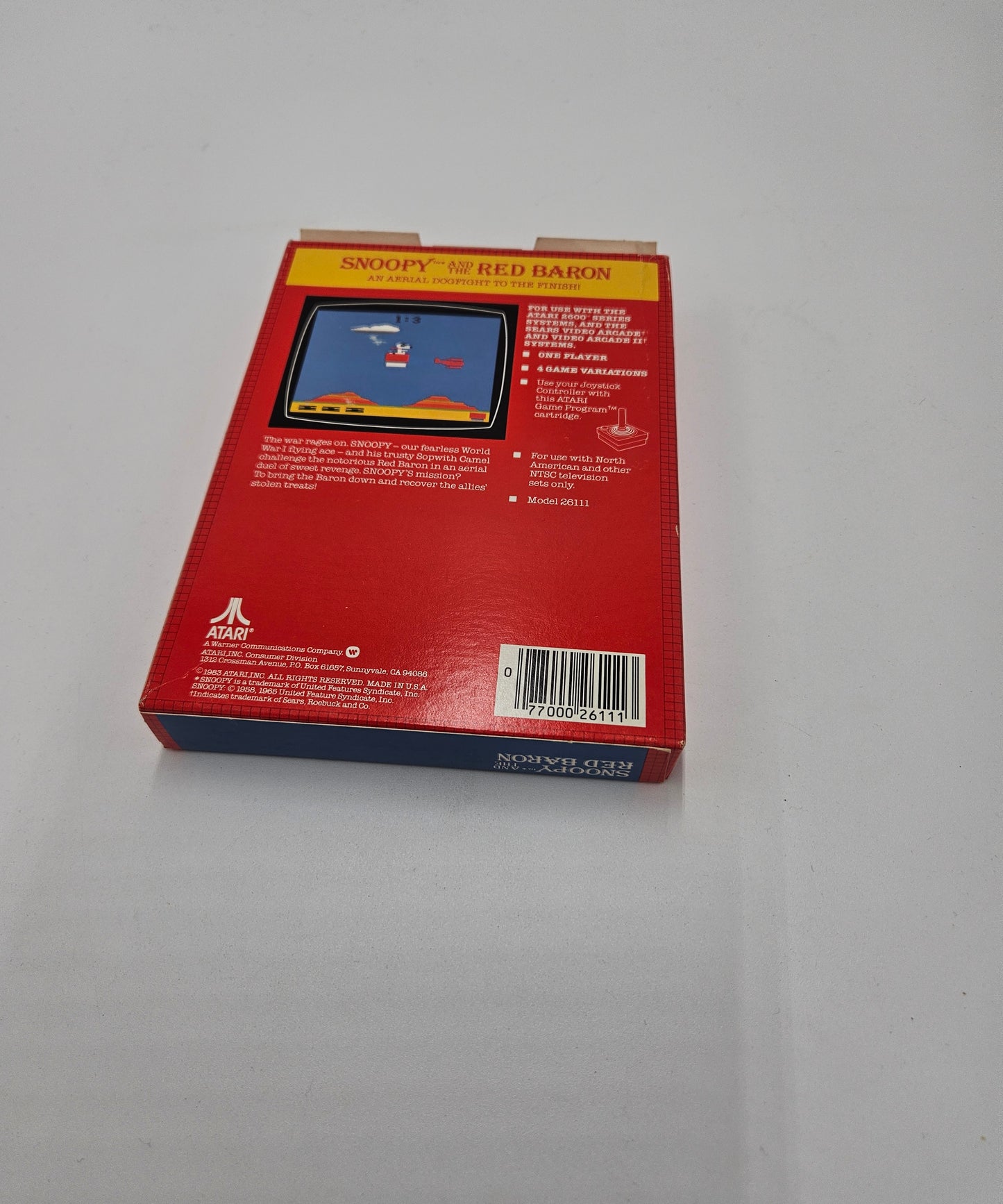 Snoopy and the Red Baron Atari 2600/VCS