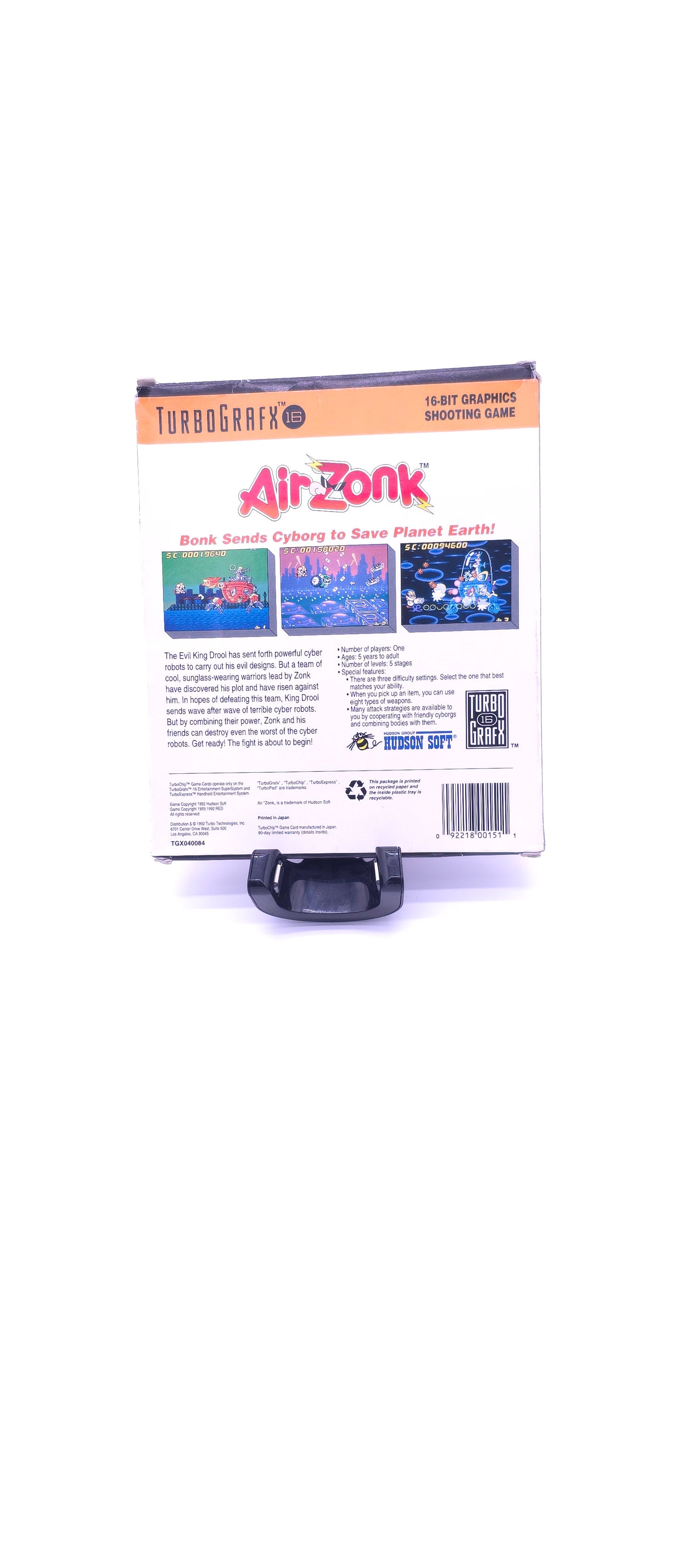 Air Zonk Turbografx16 CIB MINT RARE! Collector Grade TurboGrafx 16