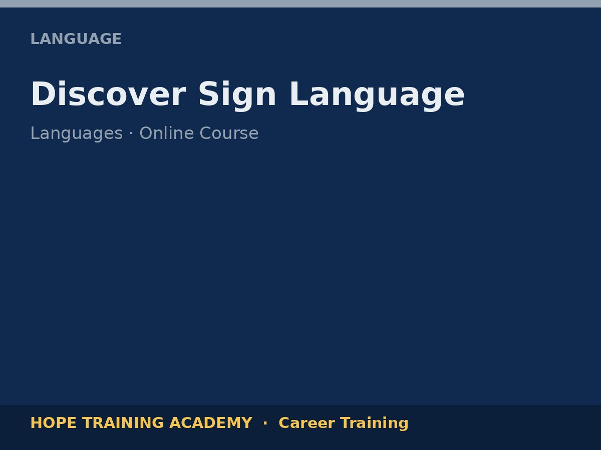 Discover Sign Language