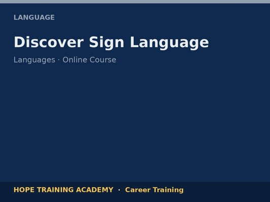 Discover Sign Language