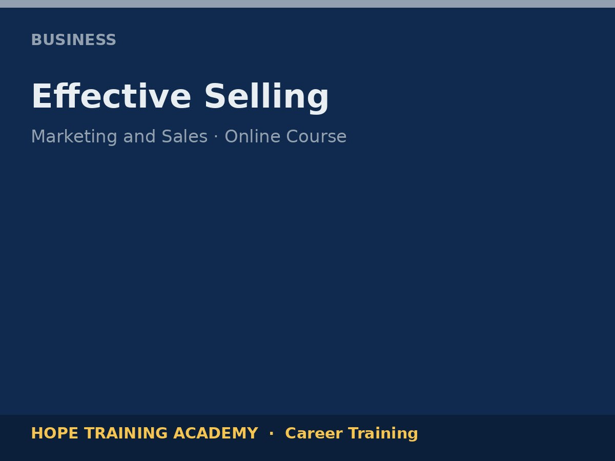 Effective Selling