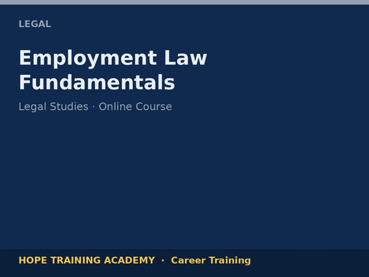 Employment Law Fundamentals