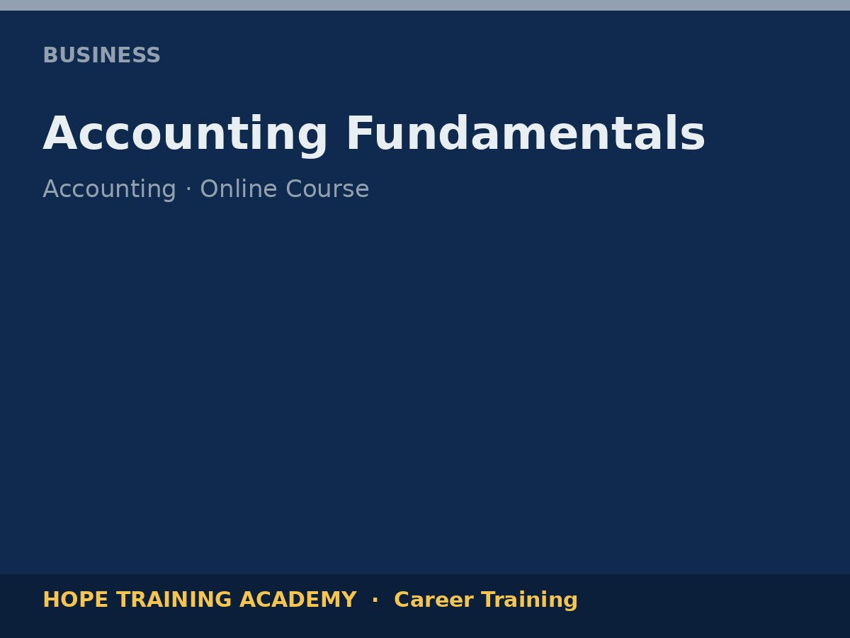 Accounting Fundamentals