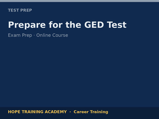 Prepare for the GED Test