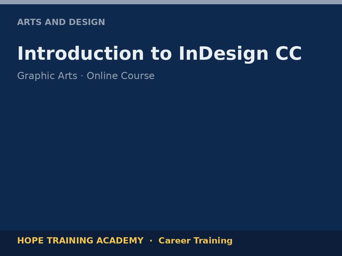 Introduction to InDesign CC