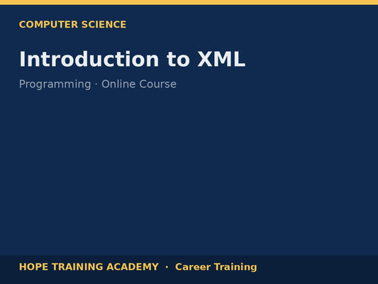 Introduction to XML