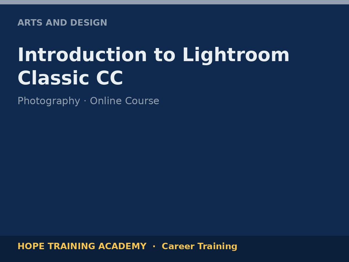 Introduction to Lightroom Classic CC