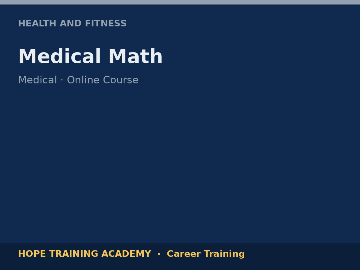 Medical Math