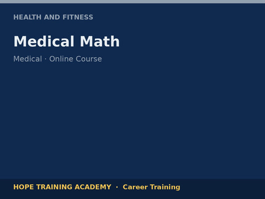 Medical Math