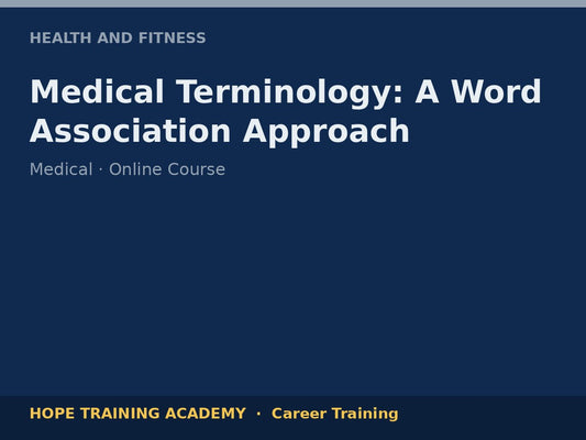 Medical Terminology: A Word Association Approach