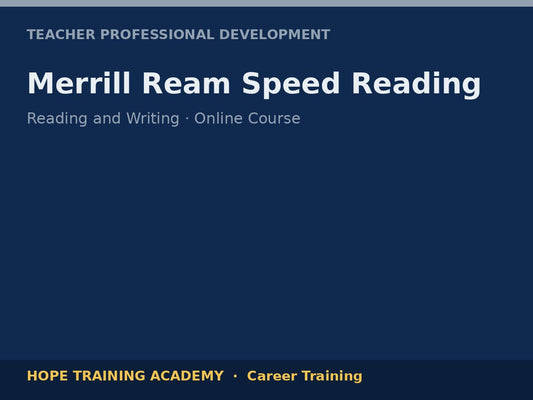 Merrill Ream Speed Reading