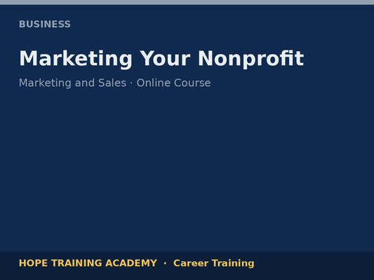 Marketing Your Nonprofit