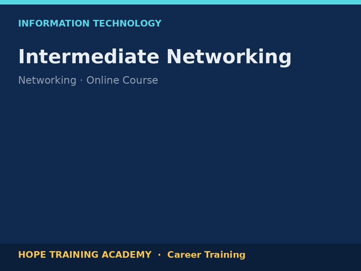 Intermediate Networking