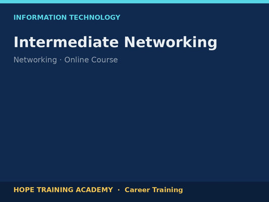 Intermediate Networking