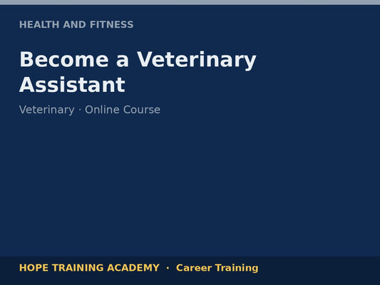 Become a Veterinary Assistant