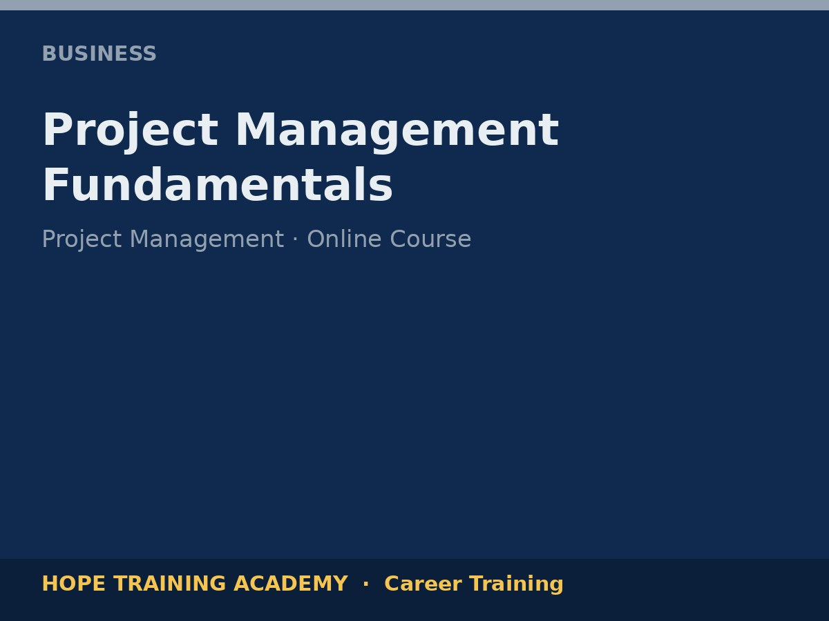 Project Management Fundamentals
