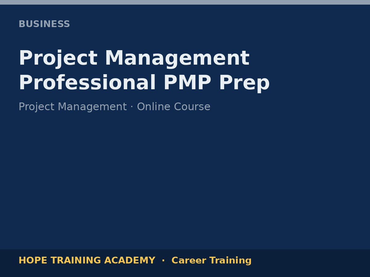 Project Management Professional PMP Prep