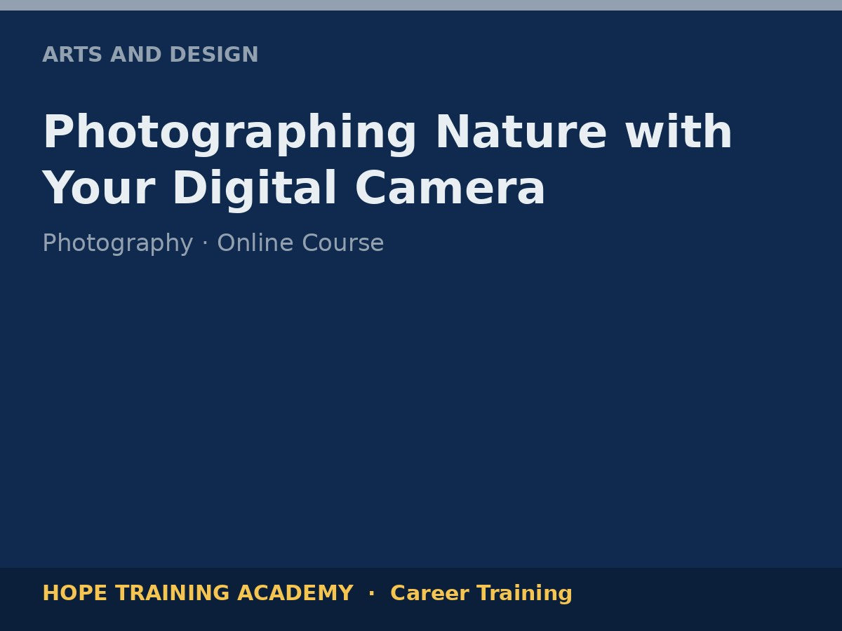 Photographing Nature with Your Digital Camera