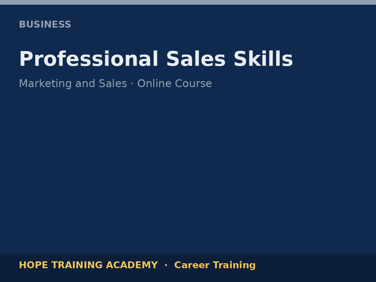 Professional Sales Skills