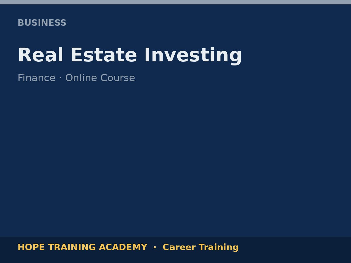 Real Estate Investing