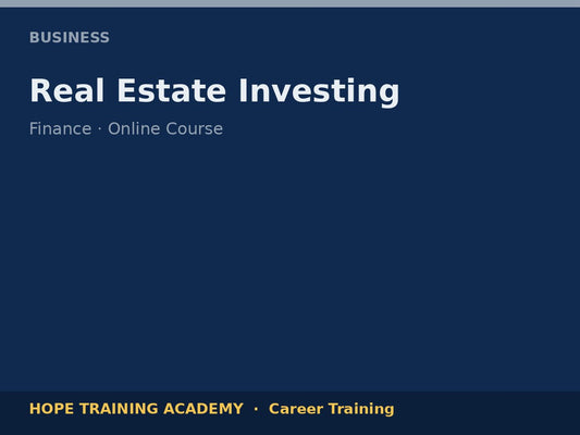 Real Estate Investing