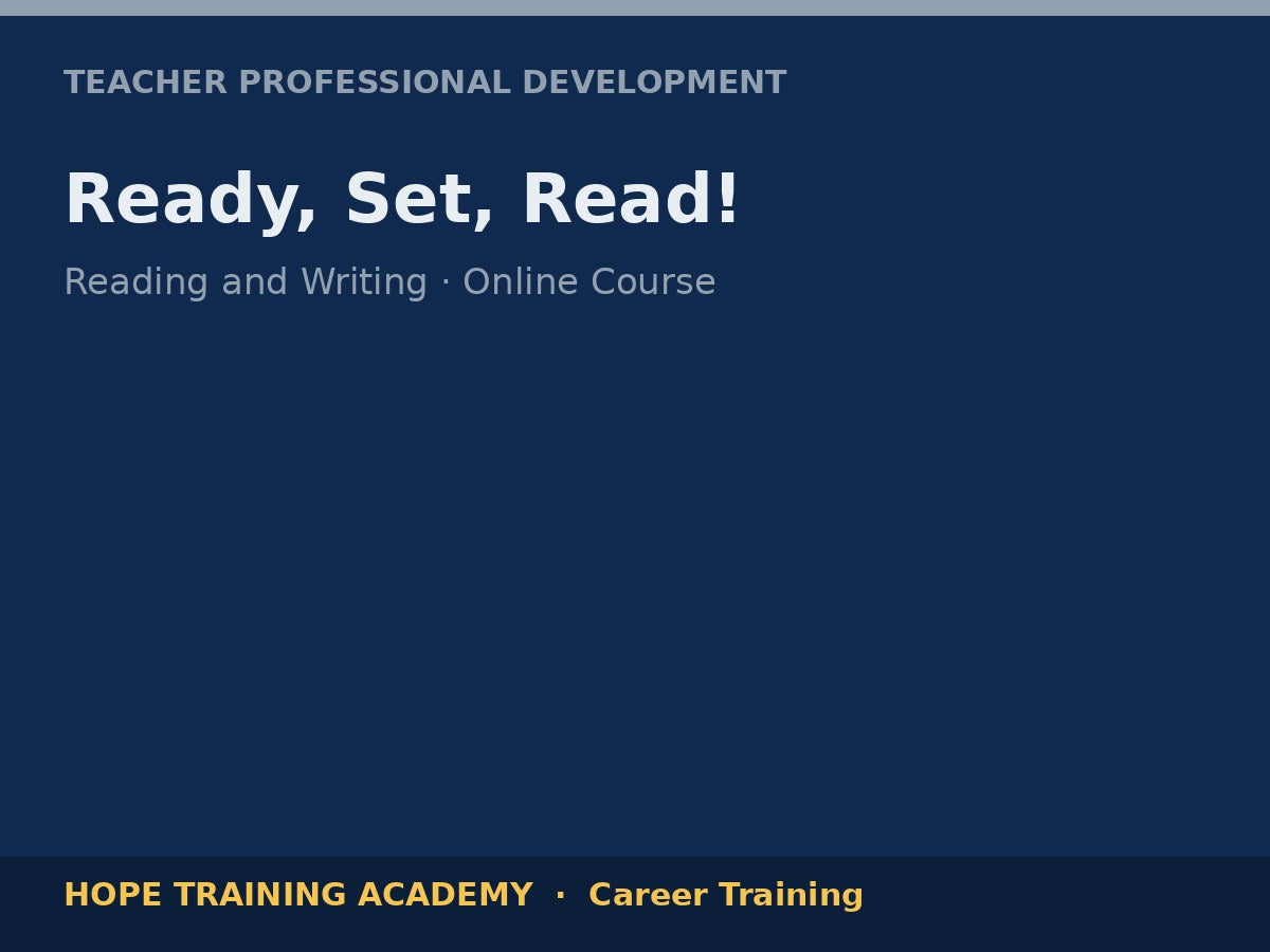 Ready, Set, Read!