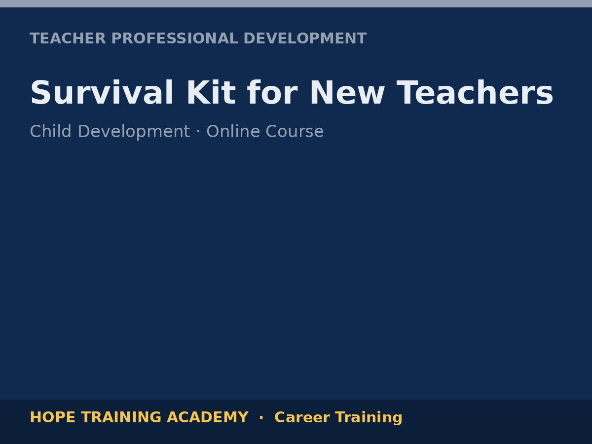Survival Kit for New Teachers