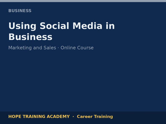 Using Social Media in Business
