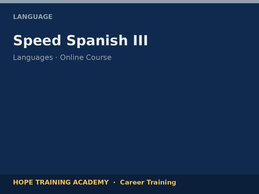 Speed Spanish III