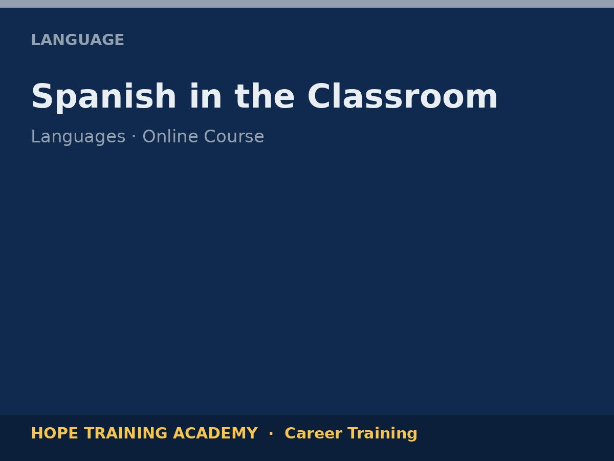 Spanish in the Classroom