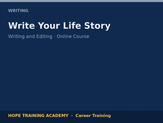Write Your Life Story