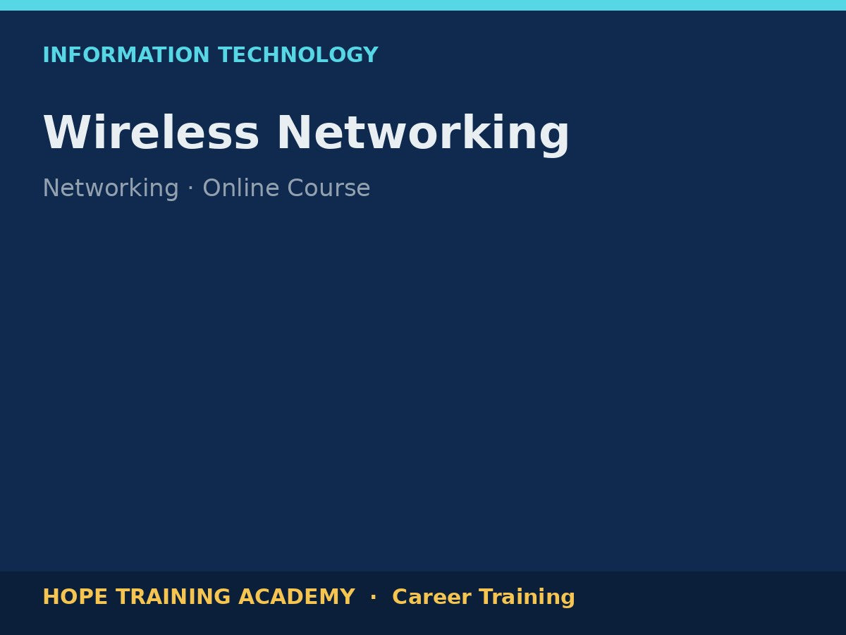 Wireless Networking