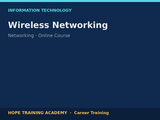 Wireless Networking